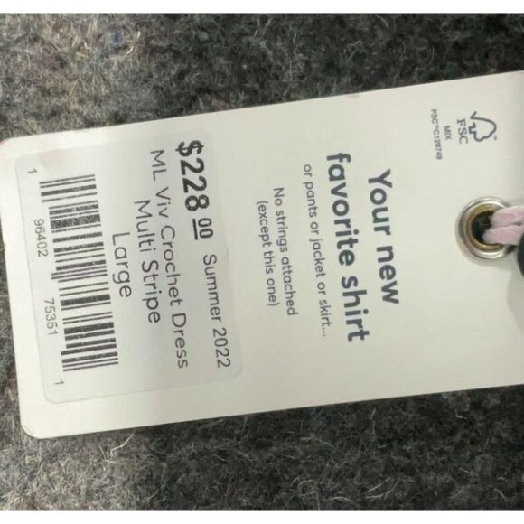 NWT Marine Layer Fiona Crochet Dress Multi Stripe L Hard to Find MSRP$228 - Picture 9 of 17